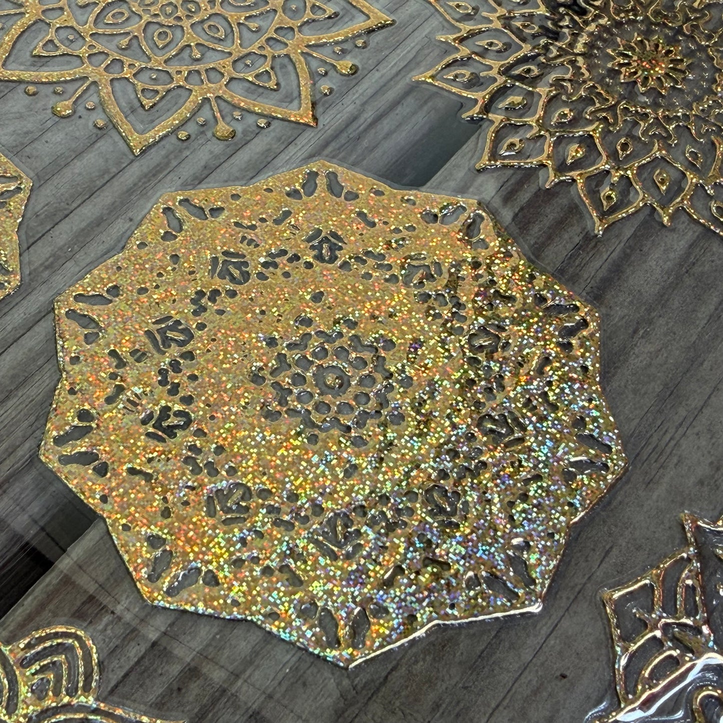 Gold Glitter Mandala