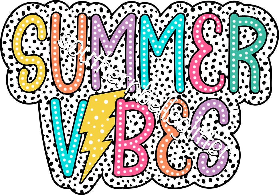 Summer Vibes (Black and White Speckle)