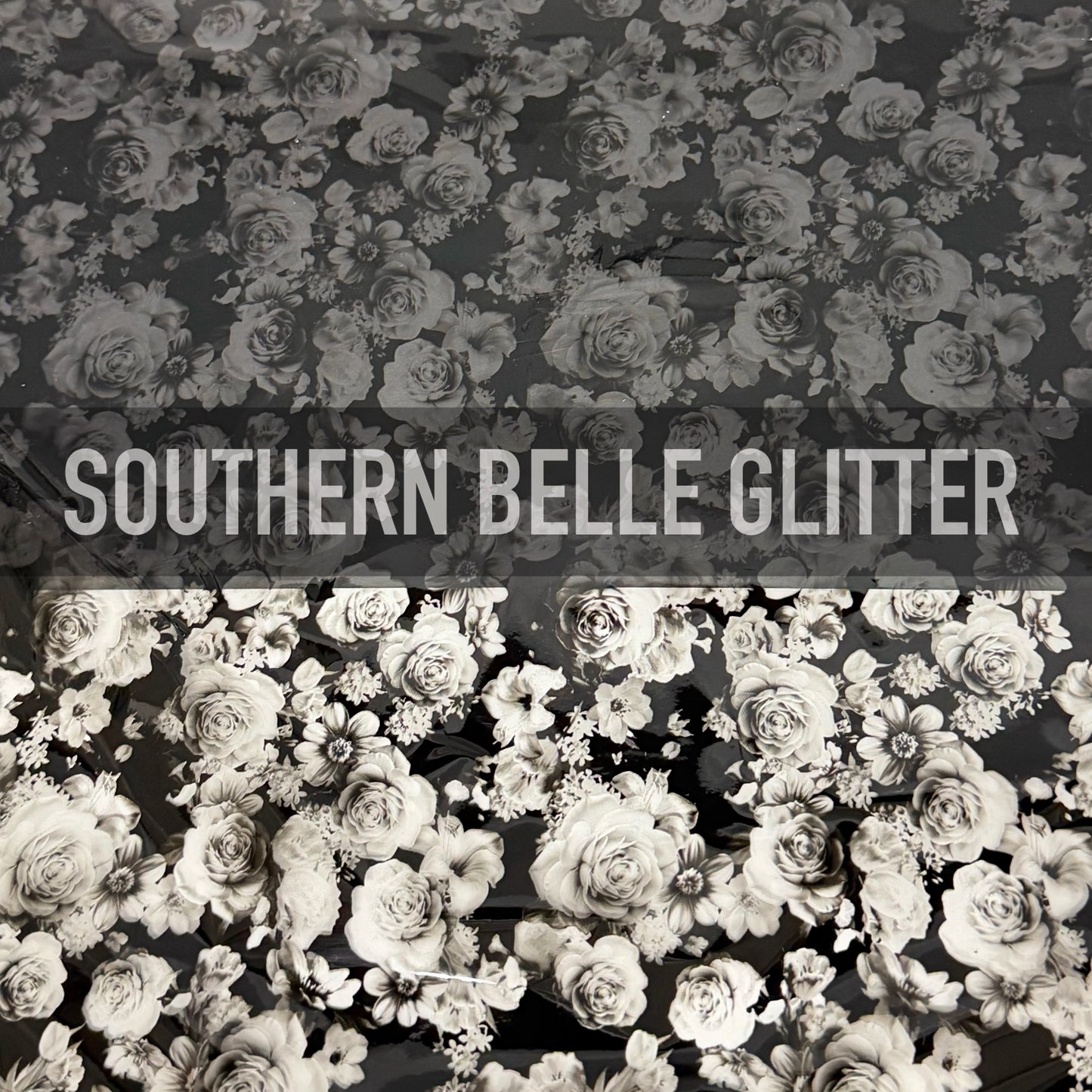 Small Black Gray Floral