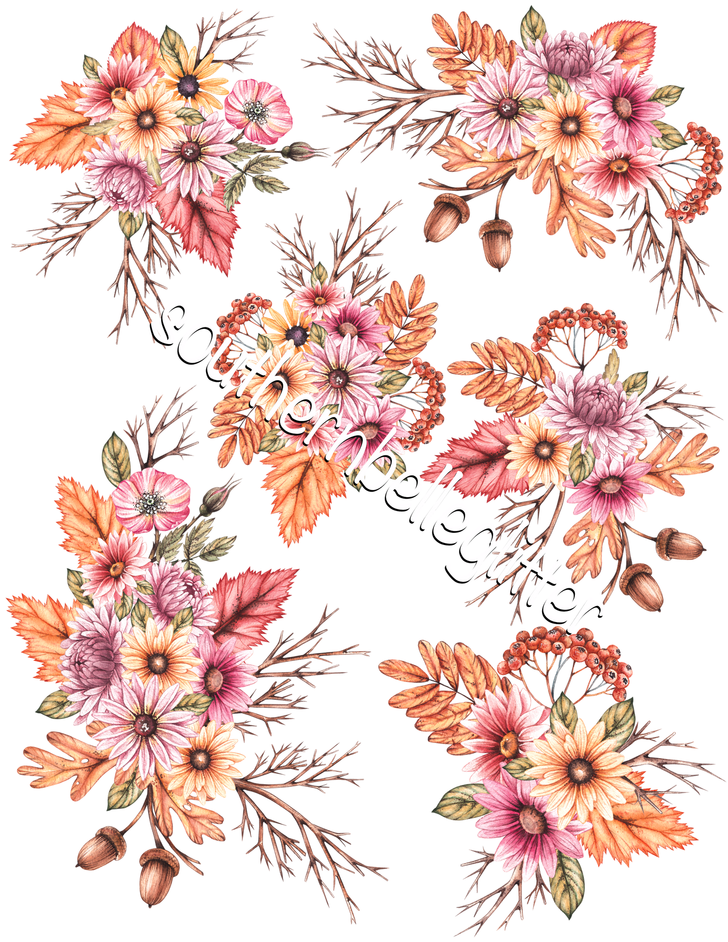 BBB Pink Yellow Daisy Floral