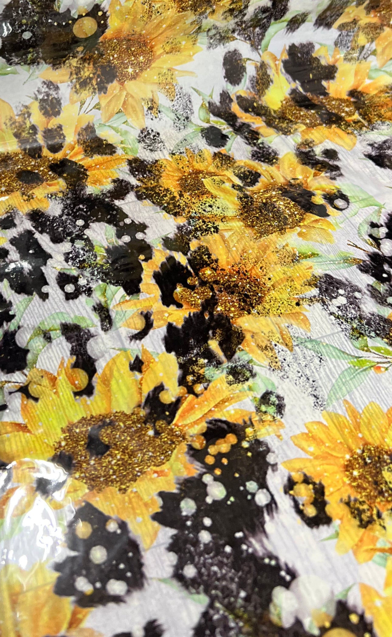 Sunflower Cowhide
