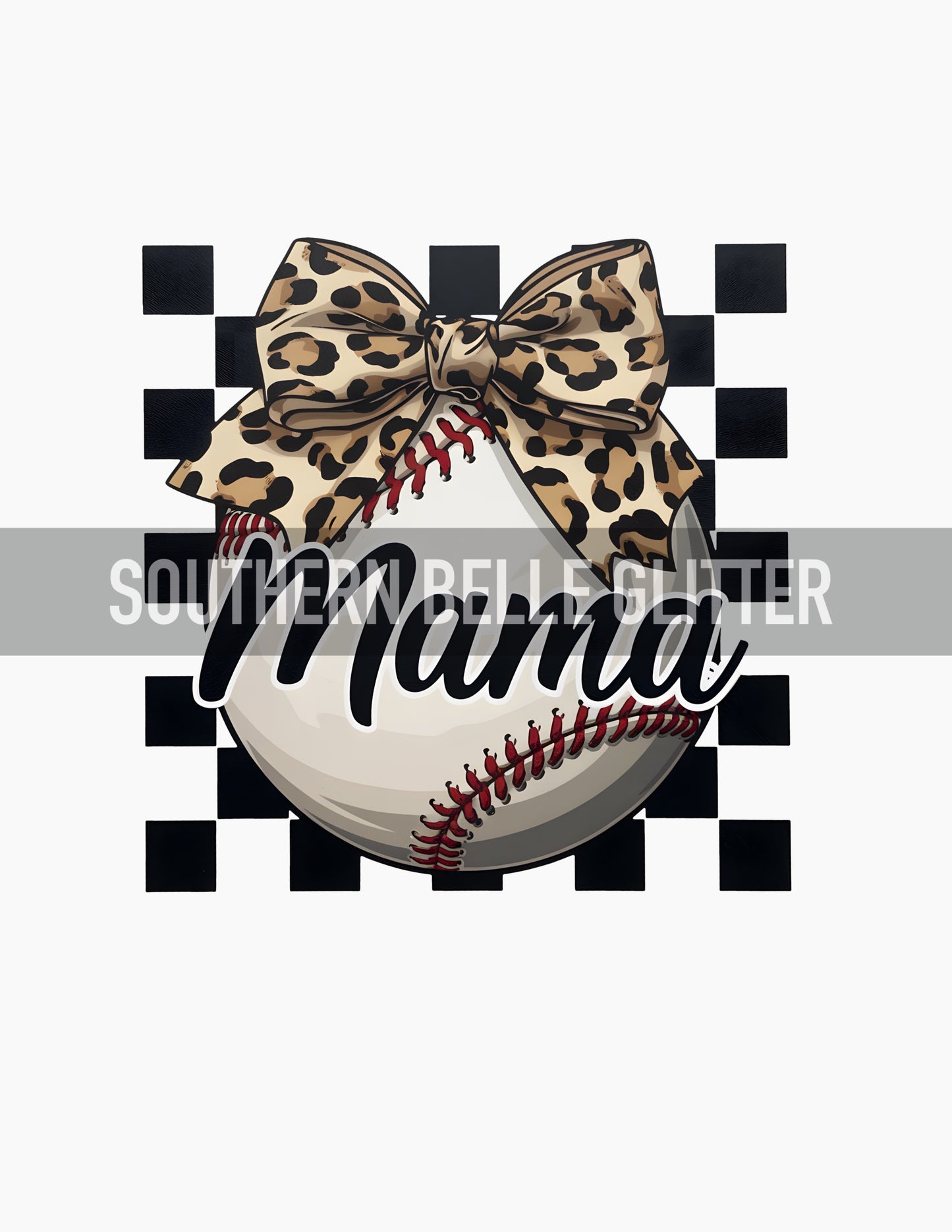 Baseball Mama Leopard