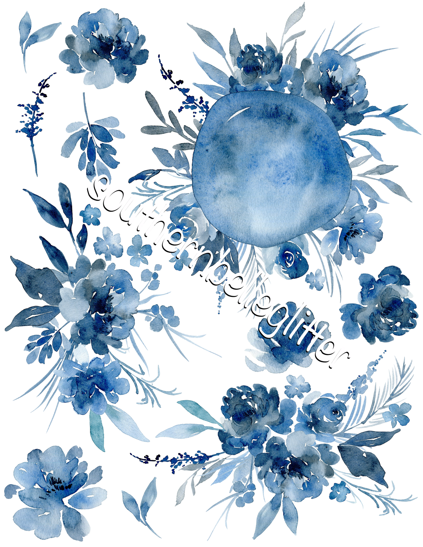 BBB Vintage Blue Floral