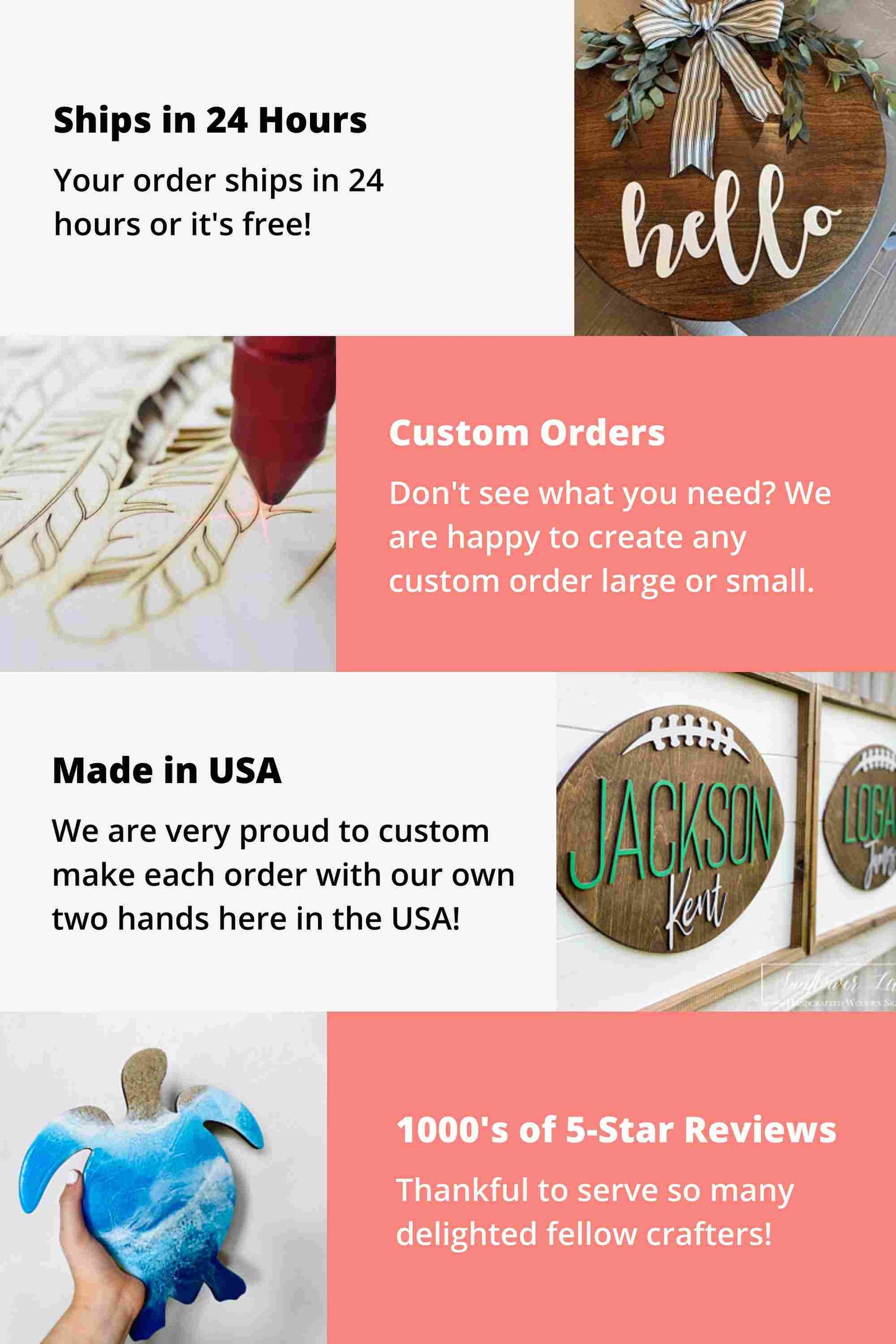 Unfinished Wood Blue Whale Shape - Ocean - Craft - up to 46" DIY