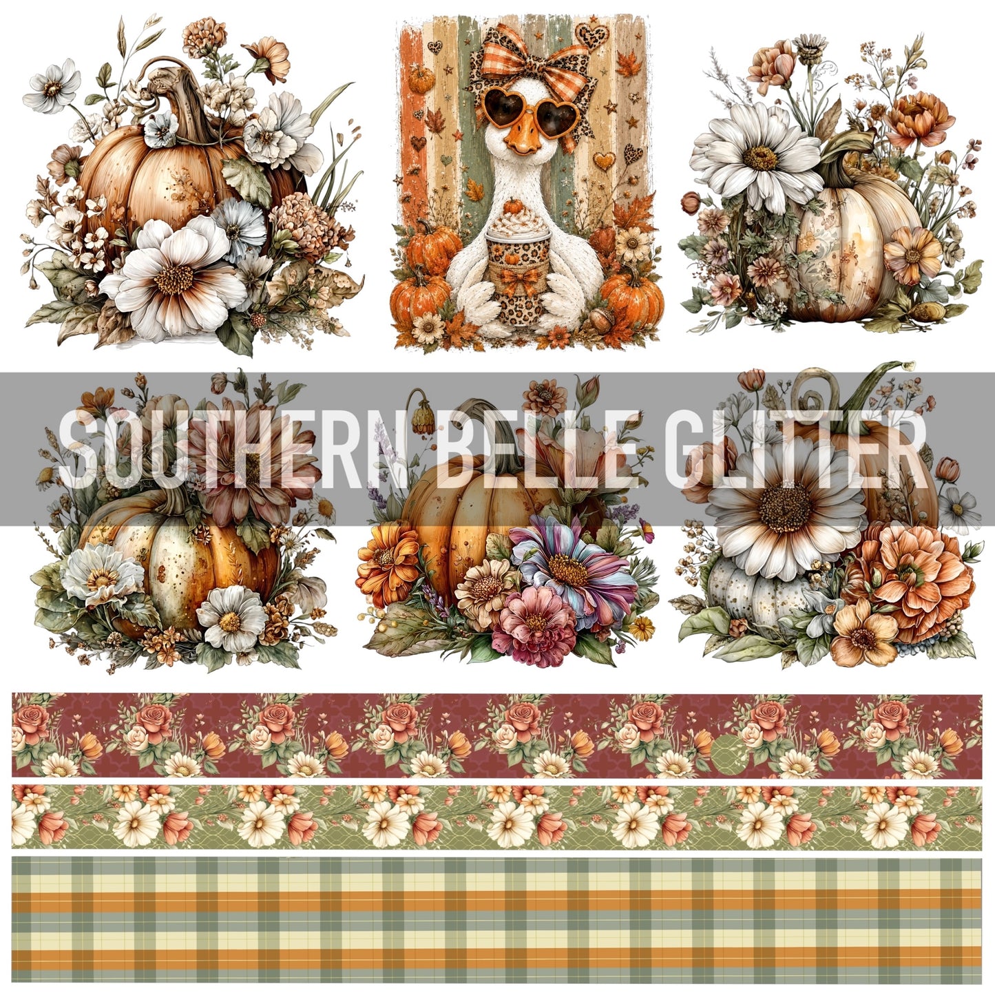 Fall Floral Pumpkin
