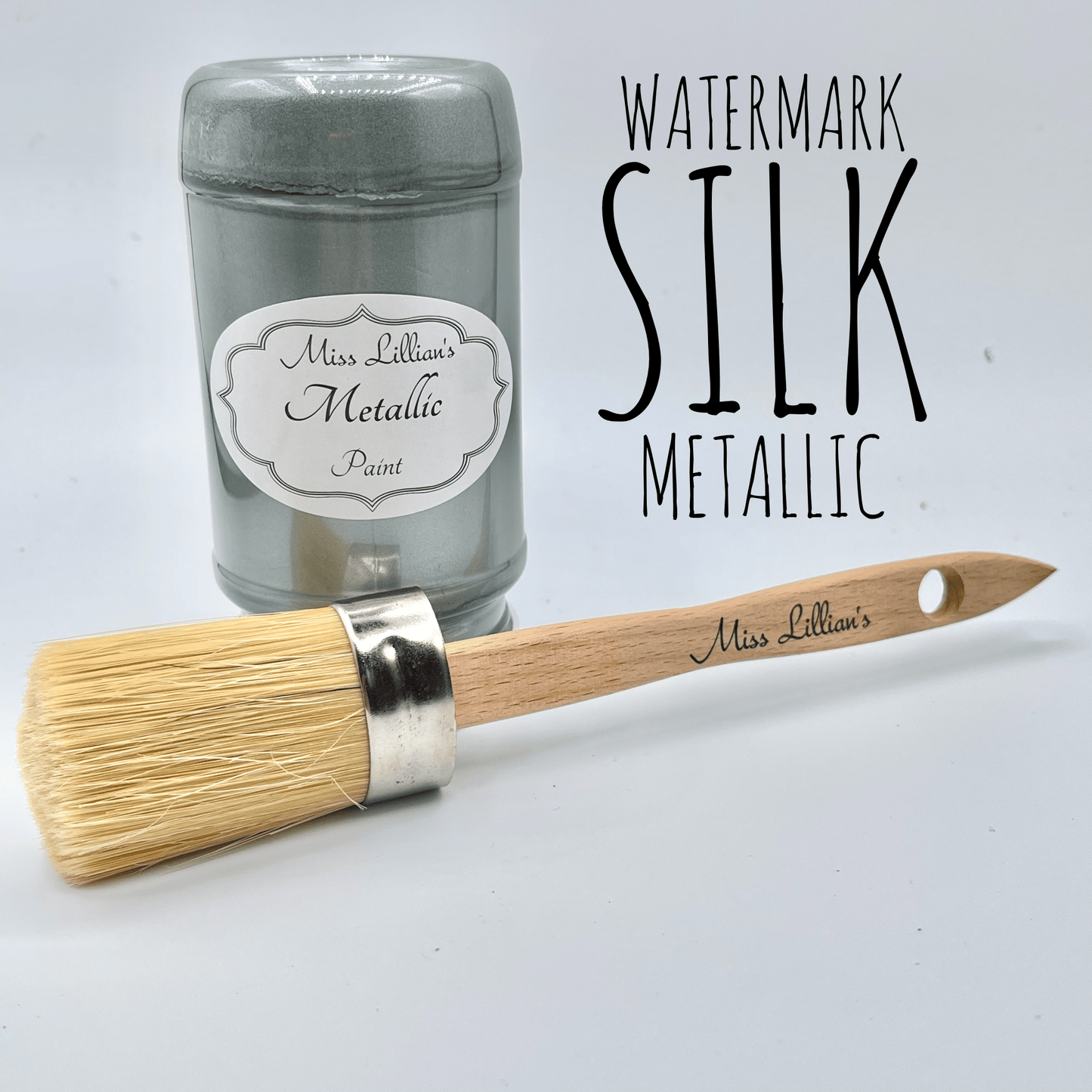 Miss Lillian's Metallic-Watermark Silk