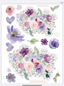 Glamour Tribe Purple Florals