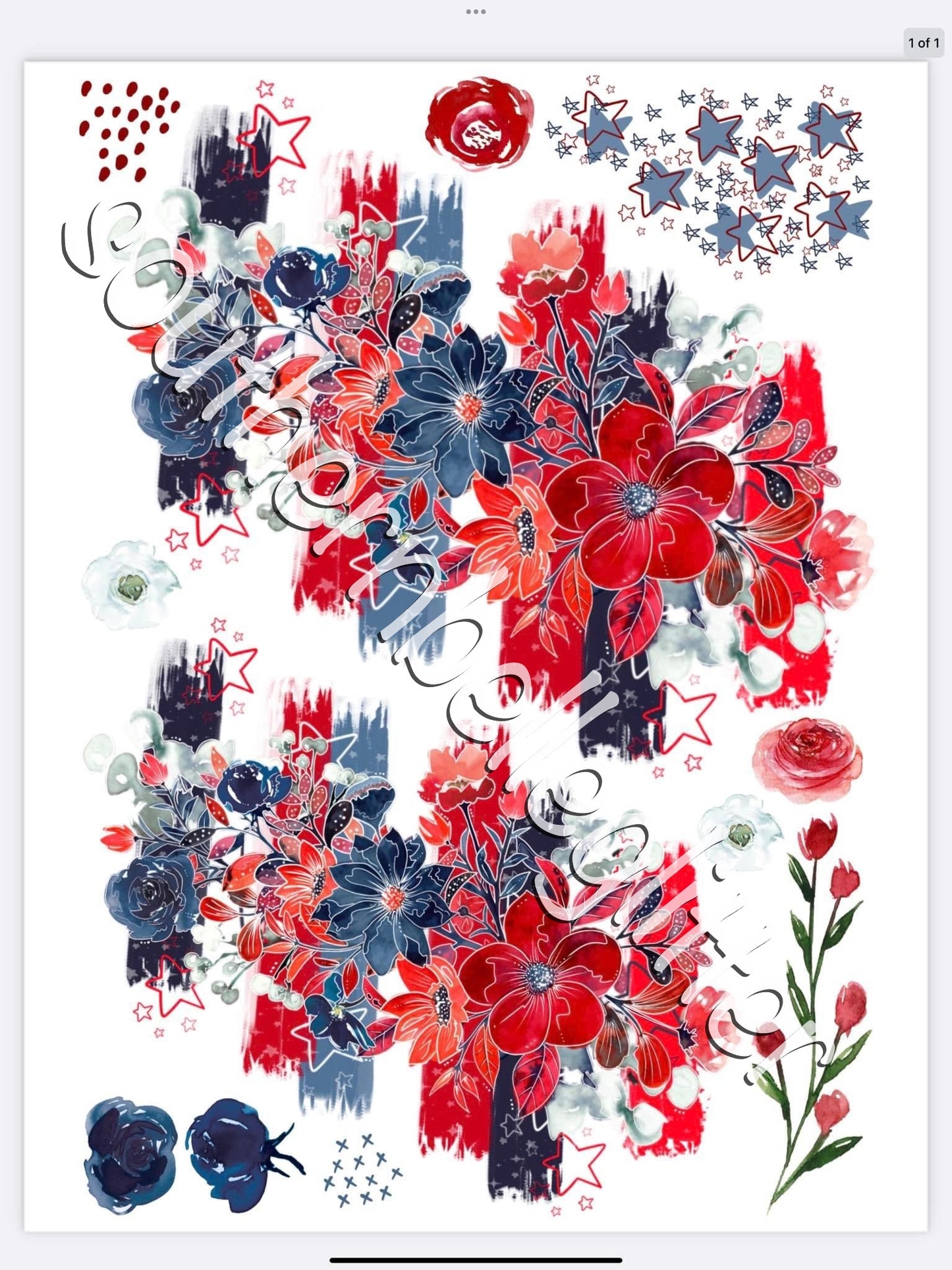 Glamour Tribe Red Florals