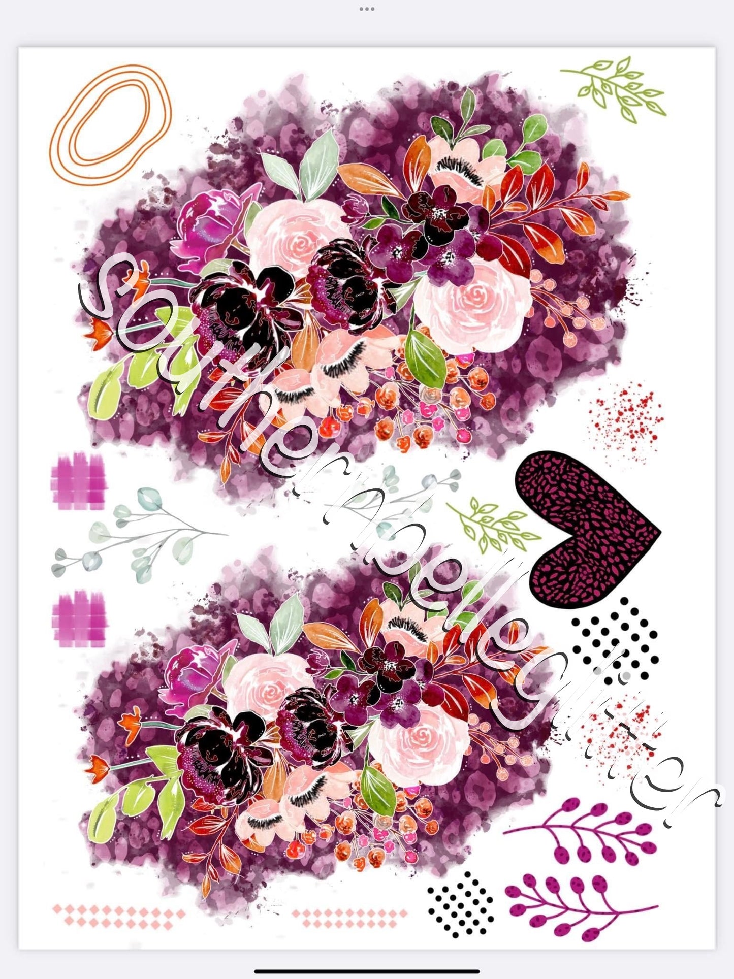 Glamour Tribe Red Florals