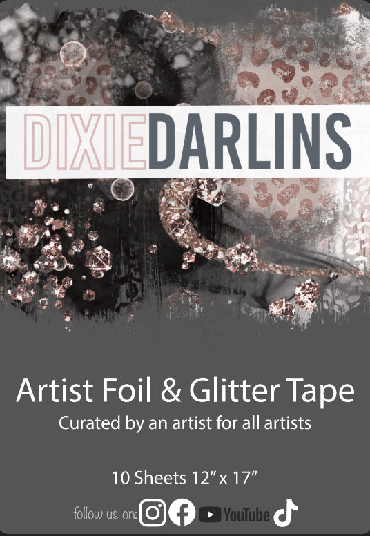 Day 1 of 7 days of Dixie Darlins Artist Foil & Adhesive Tape