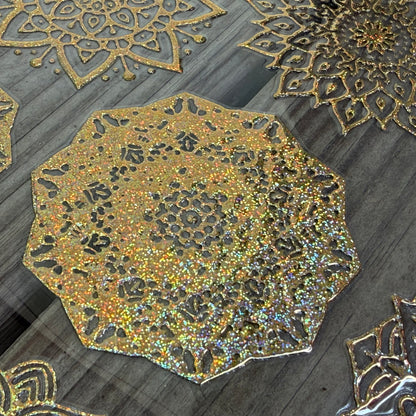 Gold Glitter Mandala