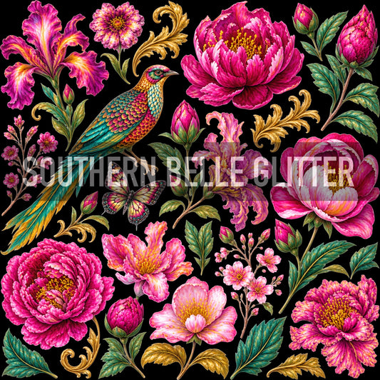 Magenta Baroque Botanical