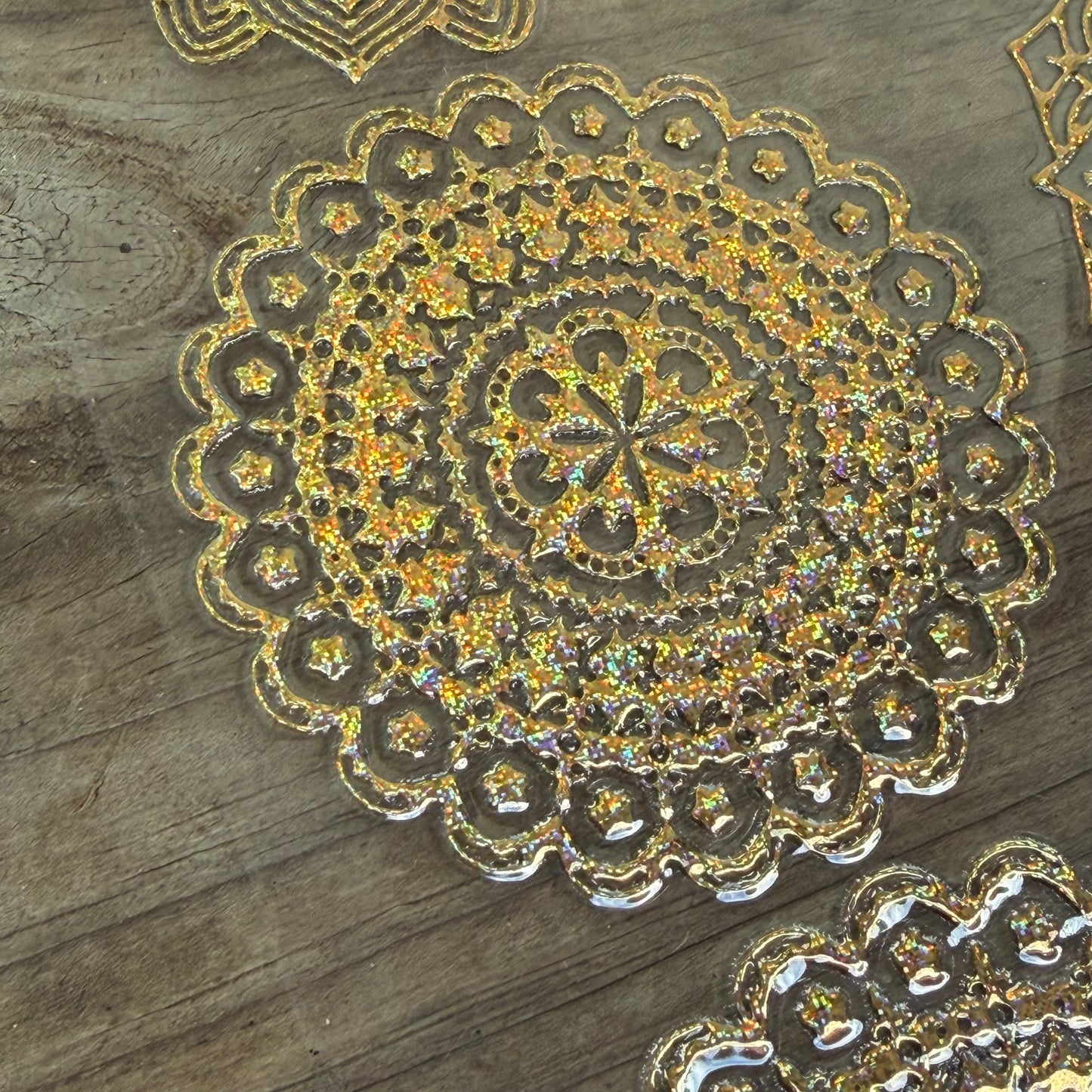 Gold Glitter Mandala