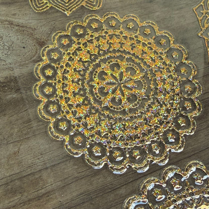 Gold Glitter Mandala