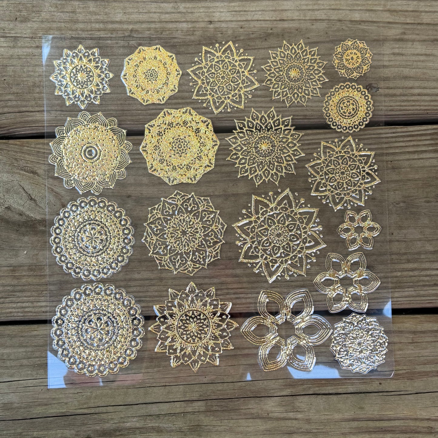 Gold Glitter Mandala