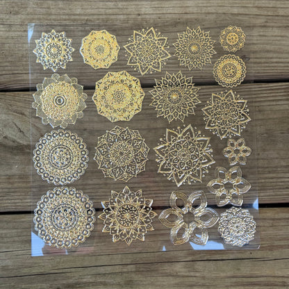 Gold Glitter Mandala