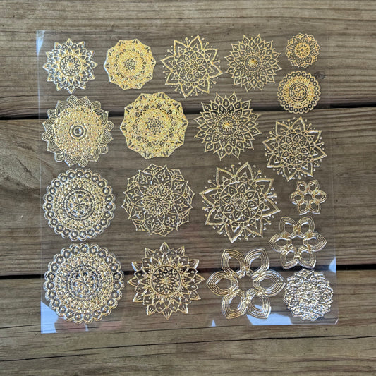 Gold Glitter Mandala