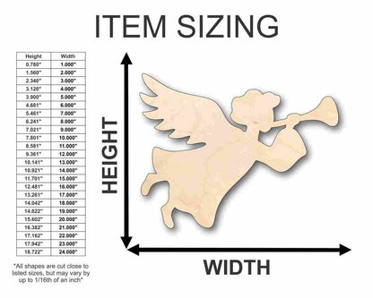 Unfinished Wood Angel Shape - Heaven - Christmas - Craft - up to 46" DIY