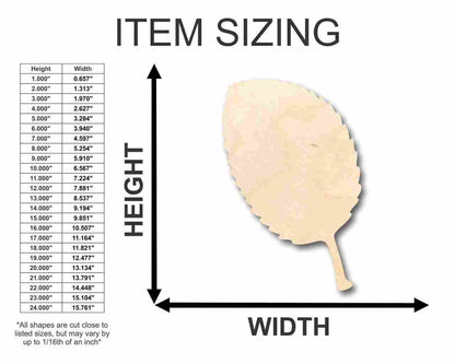 Unfinished Wood Apple Leaf Shape - Craft - up to 46" DIY