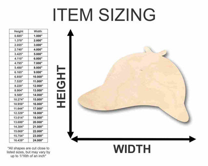 Unfinished Wood Detective Hat Shape - Craft - up to 46" DIY