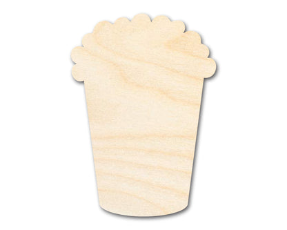 Unfinished Wood Popcorn Shape - Food Craft - up to 46" DIY