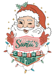 Vintage Santa Is Coming to Town no
