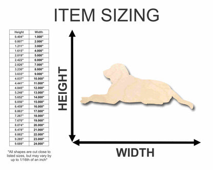 Unfinished Wood Dog Silhouette - Craft- up to 46" DIY
