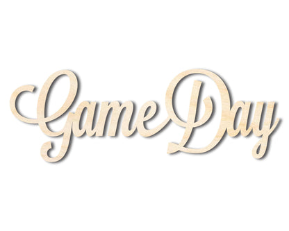 Unfinished Wood Game Day Shape - Word Craft - up to 46"