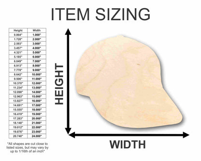 Unfinished Wood Hat Silhouette - Craft- up to 46" DIY
