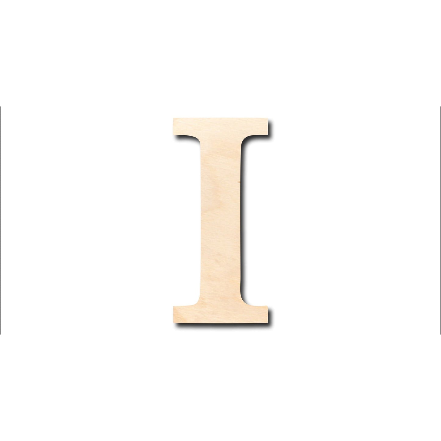 Unfinished Wood Bold Iota Shape - Craft - up to 46" DIY