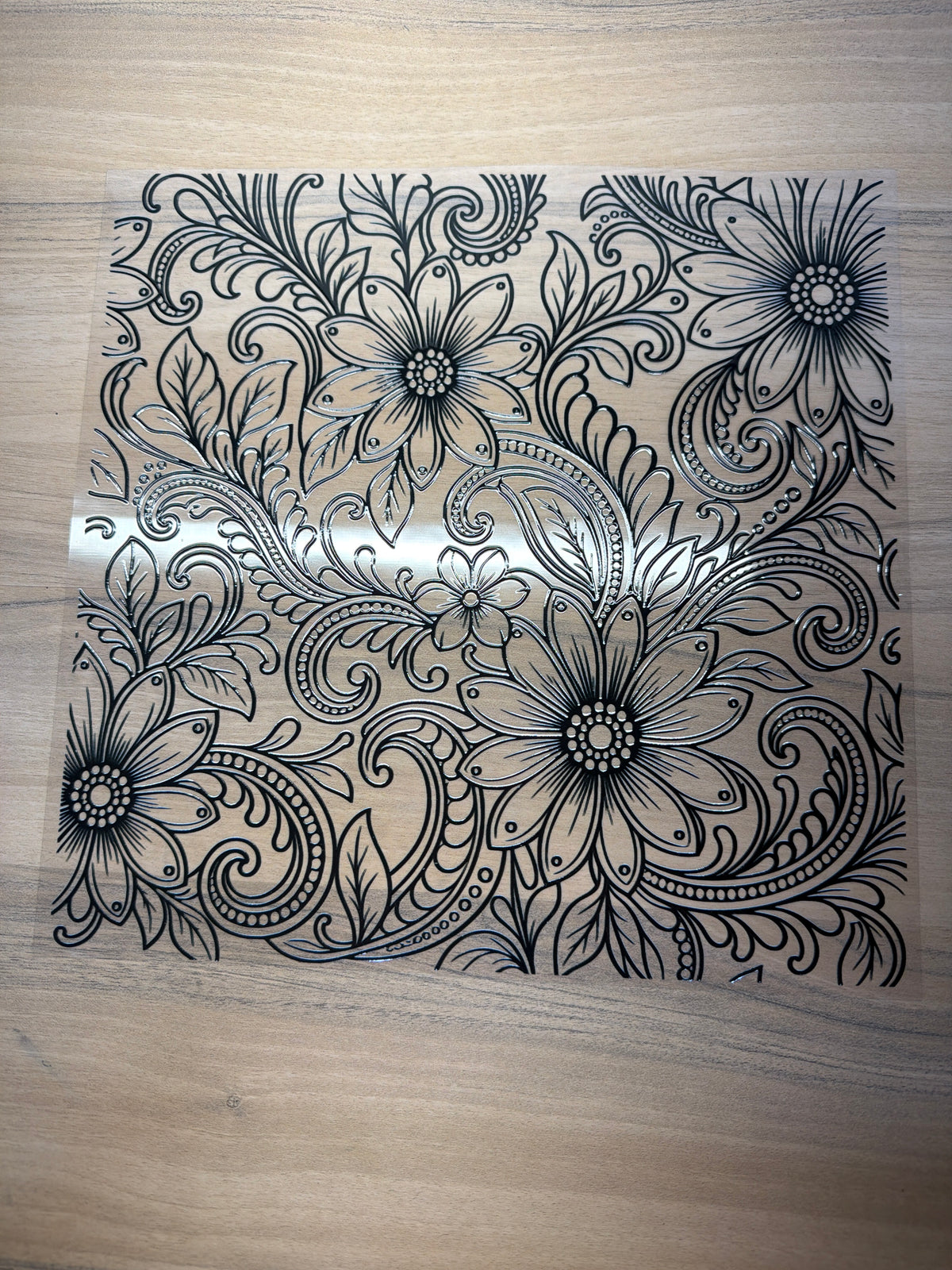 Tooled sunflower