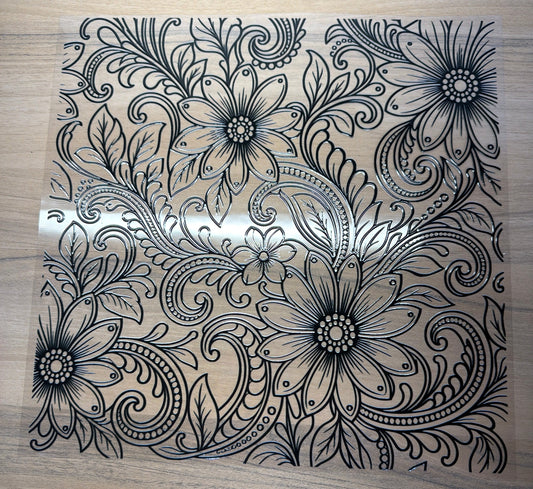 Tooled sunflower