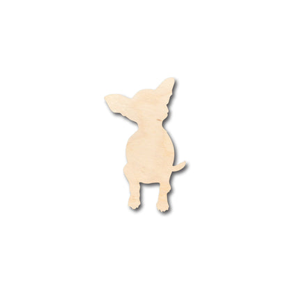 Unfinished Wood Chihuahua Shape - Craft - up to 46" DIY