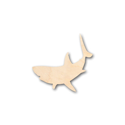 Unfinished Wood Great White Shark Shape - Craft - up to 46" DIY