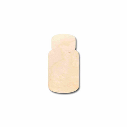 Unfinished Wood Medicine Pill Bottle Silhouette - Craft- up to 46" DIY