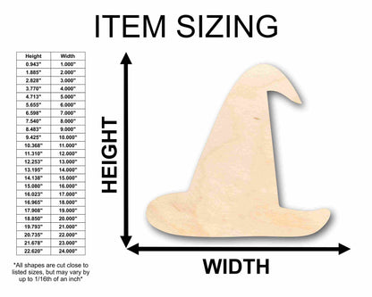 Unfinished Wood Witch Hat Silhouette - Craft- up to 46" DIY