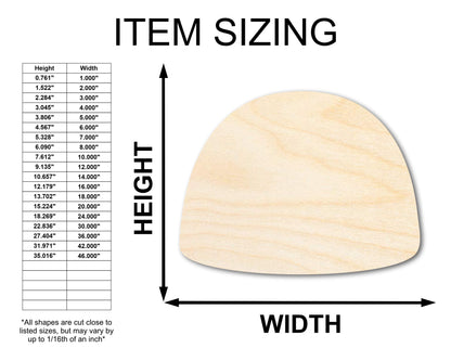 Unfinished Wood Gumdrop Shape - Craft - up to 46"