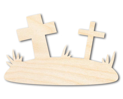 Unfinished Wood Graveyard Shape - Craft - up to 46"
