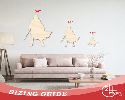 Unfinished Wood Cloak and Dagger Shape - Craft - up to 46"