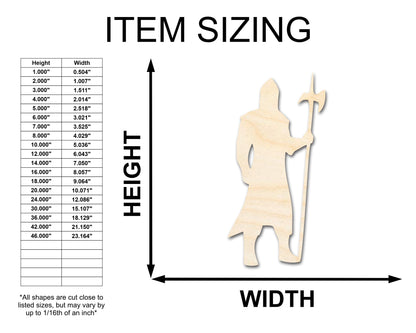 Unfinished Wood Guardsman Shape - Craft - up to 46"