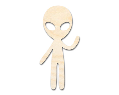 Unfinished Wood Alien Greetings Shape - Craft - up to 46"