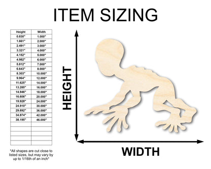 Unfinished Wood Dover Demon Shape - Craft - up to 46"