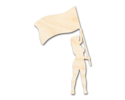 Unfinished Color Guard Shape | Craft Cutout | up to 46" DIY