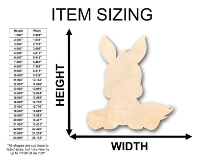 Unfinished Wood Cute Donkey Shape - Craft - up to 46" DIY