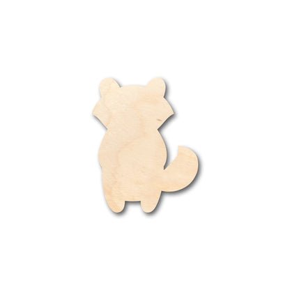 Unfinished Wood Cute Raccoon Shape - Craft - up to 46" DIY