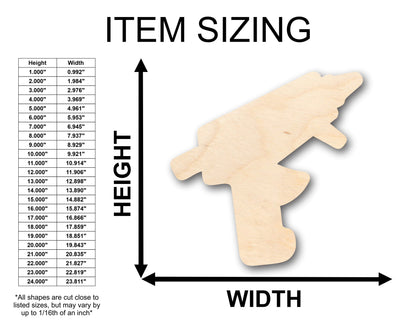 Unfinished Wood Hot Glue Gun Shape - Craft - up to 46" DIY