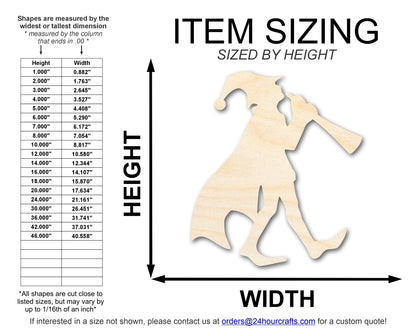 Unfinished Piper Wood Cutout Shape | DIY Craft Cutout | up to 46" DIY