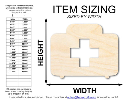 Unfinished First Aid Shape | DIY Craft Cutout | up to 46" DIY