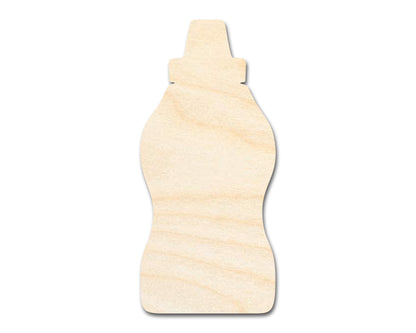 Unfinished Mustard Bottle Shape | DIY Craft Cutout | up to 46" DIY