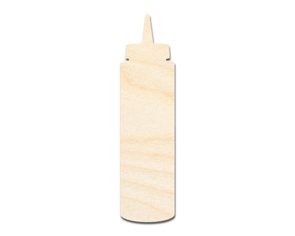 Unfinished Condiment Bottle Shape | DIY Craft Cutout | up to 46" DIY